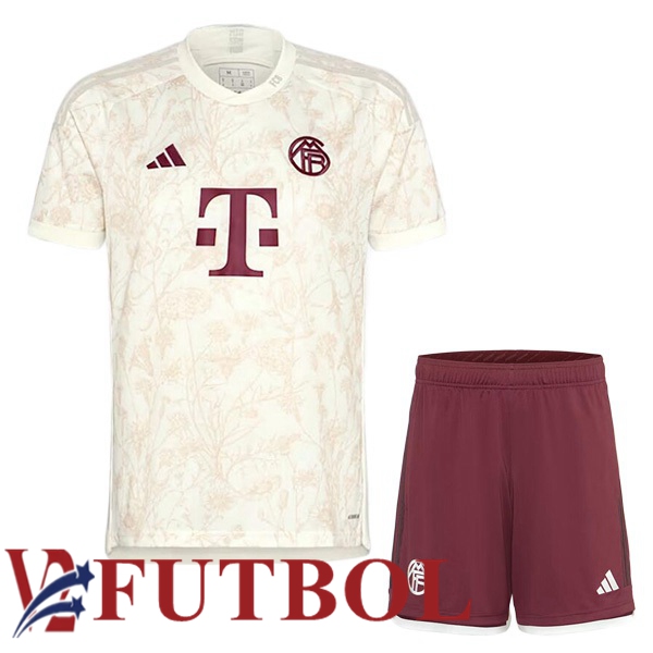 Compras Nueva Camisetas Futbol Bayern Munich Ninos Tercera Amarillo